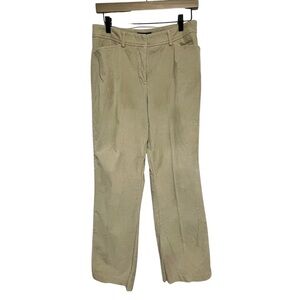New York & Company Tan Straight Leg Pants, Soft textured fabric, 3 pocket, Sz 4